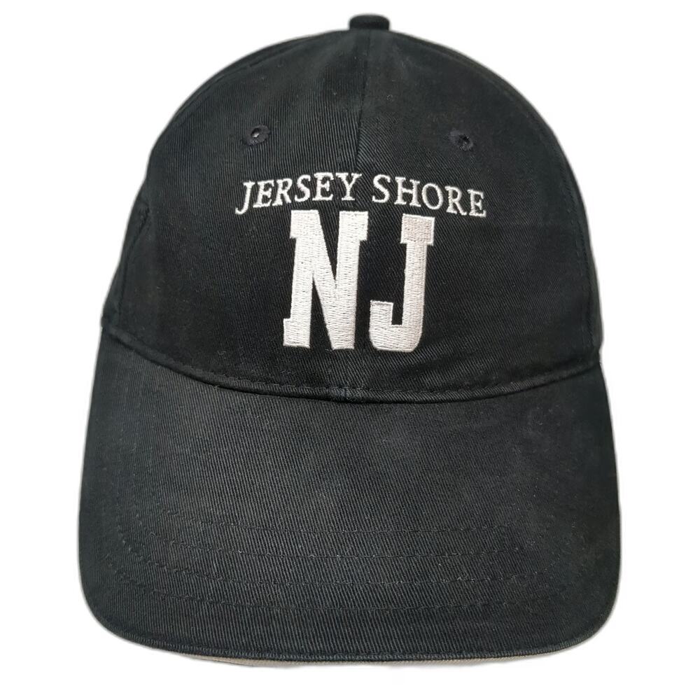 Sherry Baseball Cap Black One Size Jersey Shore NJ Embroidered Strapback Hat